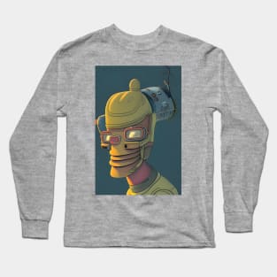 Green robot Long Sleeve T-Shirt